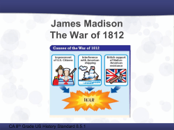 Madison and the War of 1812