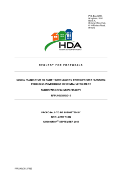 SOCIAL FACILITATOR TO ASSIST WITH LEADING