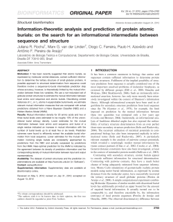 Information-theoretic analysis and prediction of protein atomic