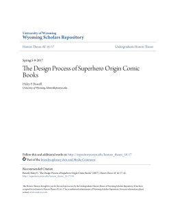 The Design Process of Superhero Origin Comic Books