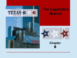 The Legislative Branch