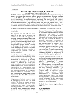 Brown to Pink Gingiva: A Case Report
