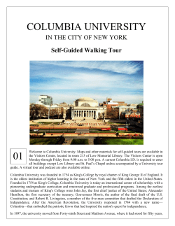 Self-guided Tour - Columbia University