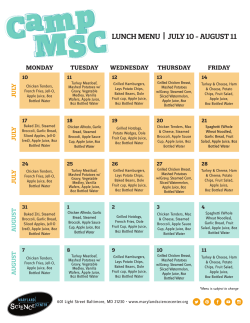 to View the Lunch Menu