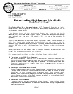 information - Dickinson-Iron District Health Department