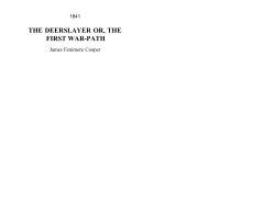 the deerslayer or, the first war-path