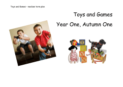 Toys and Games Mid Term Plans