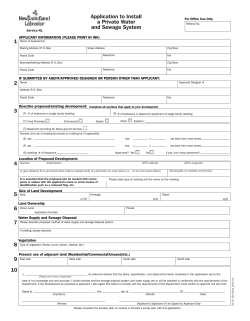 Application to Develop Land - Service NL