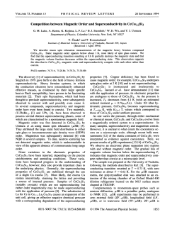 Competition between Magnetic Order and Superconductivity in