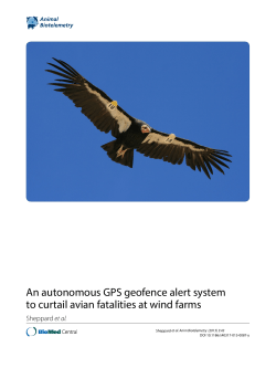 An autonomous GPS geofence alert system to curtail avian fatalities
