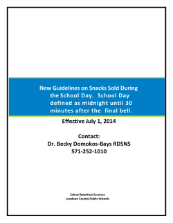 Loudoun County Public Schools - School Nutrition and Fitness