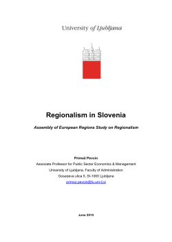 Regionalism in Slovenia