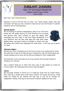 jubilant juniors - Newport Lakes Primary School