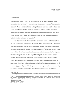 Pindar in Plato - 24 grammata.com