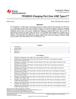 TPS25810 Charging Port Over USB Type-C