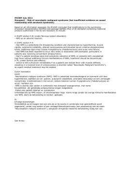 PhVWP July 2012 Donepezil &ndash; Risk of neuroleptic malignant