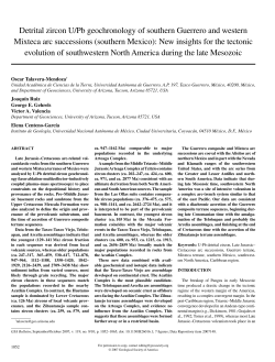 Detrital zircon U/Pb geochronology of southern Guerrero and