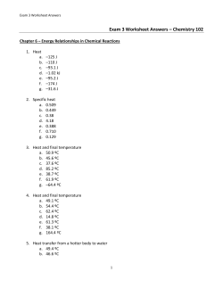 Exam 3 Worksheet Answers &ndash; Chemistry 102