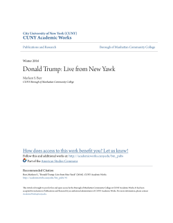 Donald Trump: Live from New Yawk