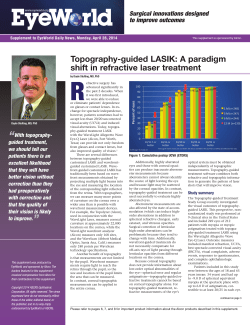Topography-guided LASIK: A paradigm shift in refractive laser