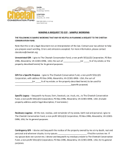 MAKING A BEQUEST TO CCF