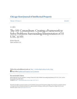 The 101 Conundrum: Creating a Framework to Solve Problems