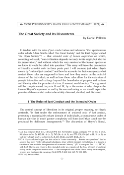 Daniel Pellerin - The Mont Pelerin Society