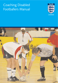 Coaching Disabled Footballers Manual