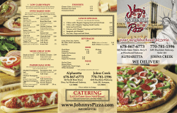 Menu - Johnny Brusco`s New York Style Pizza