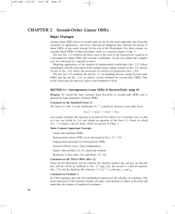 CHAPTER 2 Second-Order Linear ODEs