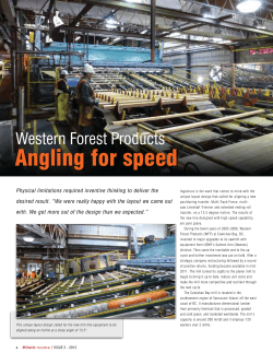 Angling for speed - Western Forest Products