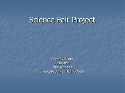 Science Fair Project