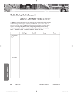 Compare Literature: Theme and Irony
