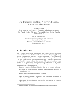 The Firefighter Problem: A survey of results, directions and questions