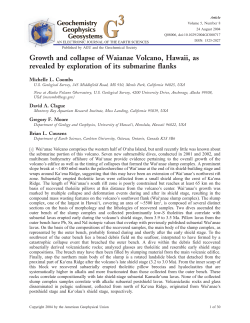 Growth and collapse of Waianae Volcano, Hawaii, as revealed by