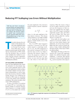 Reducing FFT Scalloping Loss Errors Without Multiplication