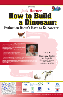 Jack Horner How to Build a Dinosaur