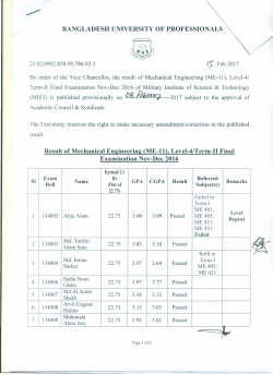 - Bangladesh University of Professionals