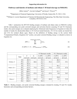 SI for methane, ethane JFW
