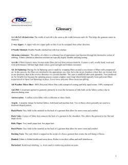 Glossary - TSC Apparel