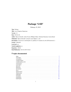 Package `LSD`