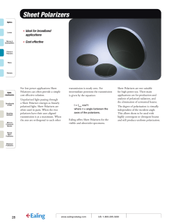 Sheet Polarizers