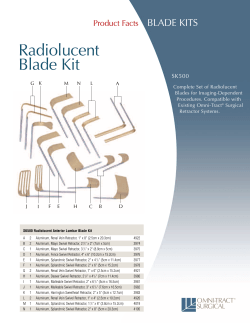 Radiolucent Blade Kit