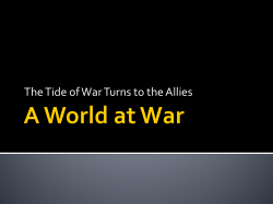A World at War