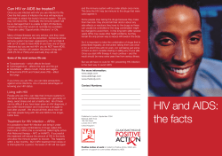 HIV and AIDS - ViiV Healthcare