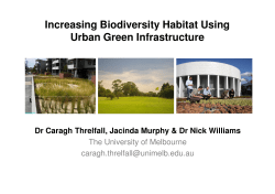 Increasing Biodiversity Habitat Using Urban