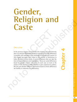 Chapter 4 Gender, Religion and Caste