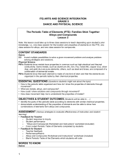 5th Grade Dance Physical Science Lesson 3