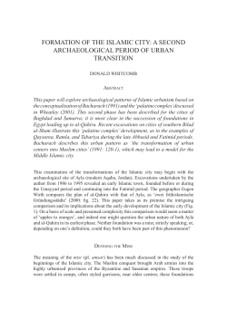 formation of the islamic city: a second archaeological period