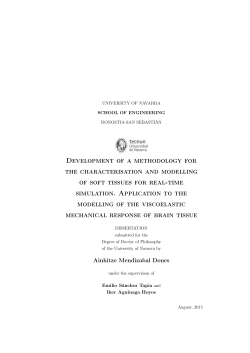 Development of a methodology for the characterisation and